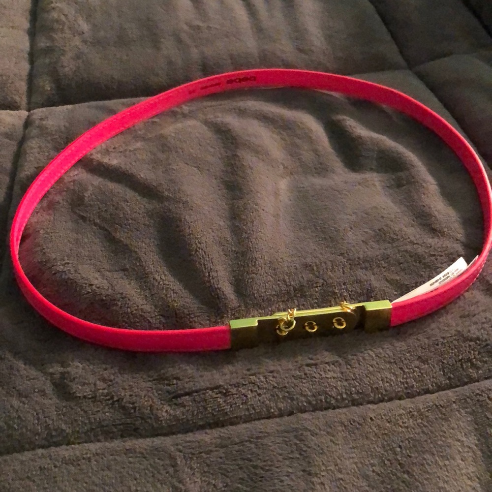 Neon/ fluorescent pink BEBE belt